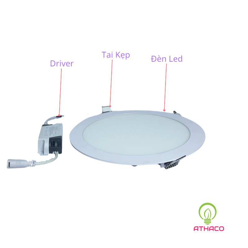 Đèn led âm trần siêu mỏng 18W