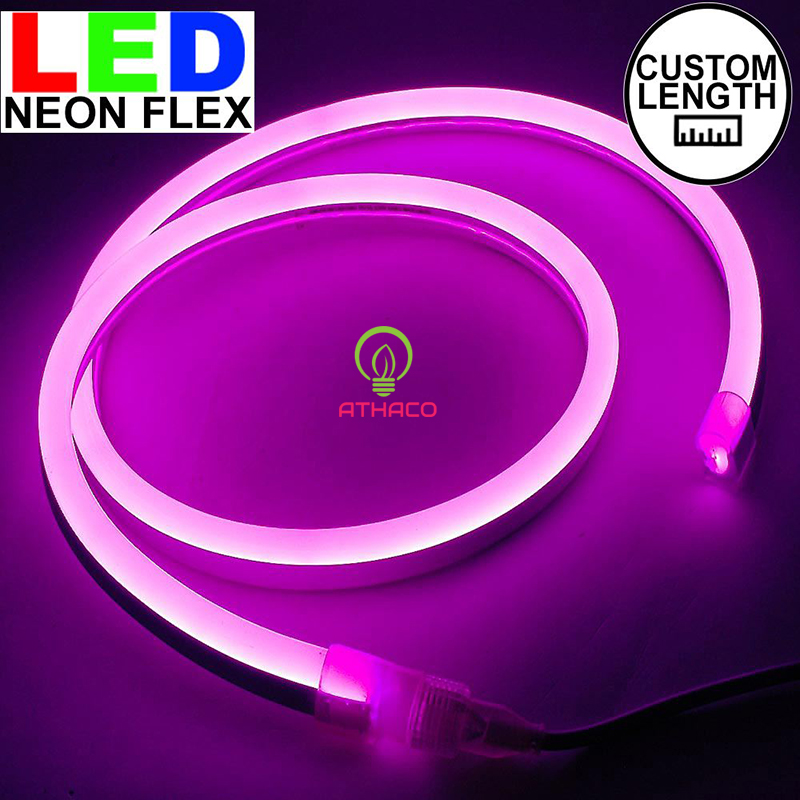 Đèn Led Dây Flex Neon 220V Cuộn 100M (Loại 1) Đèn led dây neon 220v cuộn 100m màu hồng