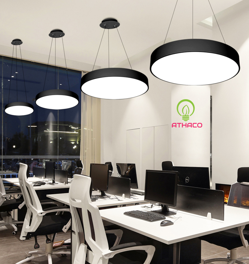 Đèn  Led Thả Văn Phòng Dáng Tròn 48W D600 