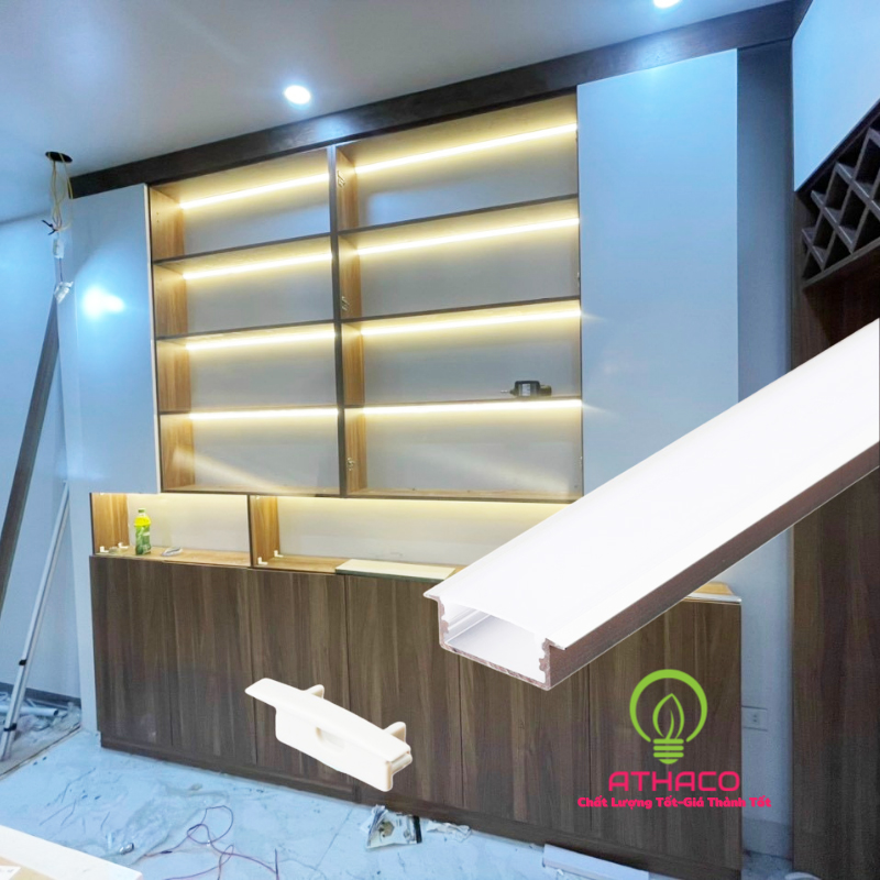 Đèn led thanh nhôm  U3010 Y lắp âm 