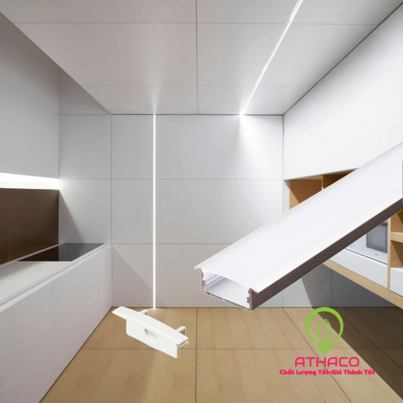 Đèn led thanh nhôm  U3010 Y lắp âm 