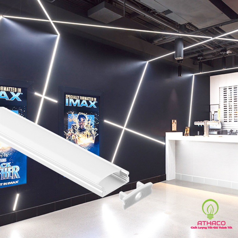 Đèn led thanh nhôm U3010 lắp nổi Đèn led thanh nhôm U3010 lắp nổi