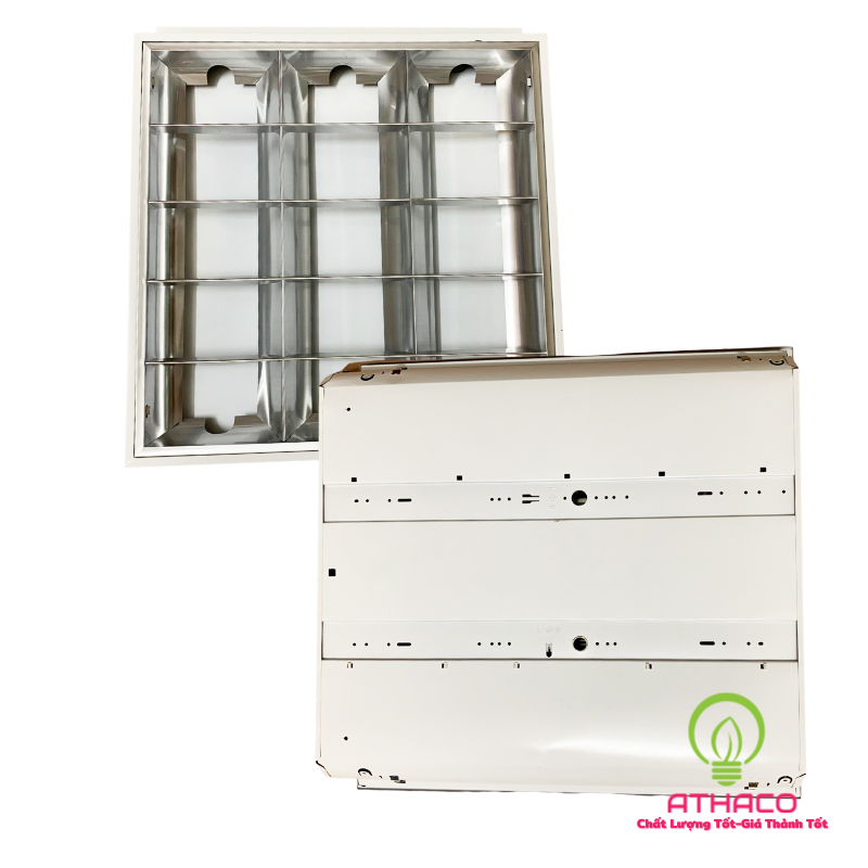 Máng đèn led âm trần 600x600 3 bóng tuýp 0M6 