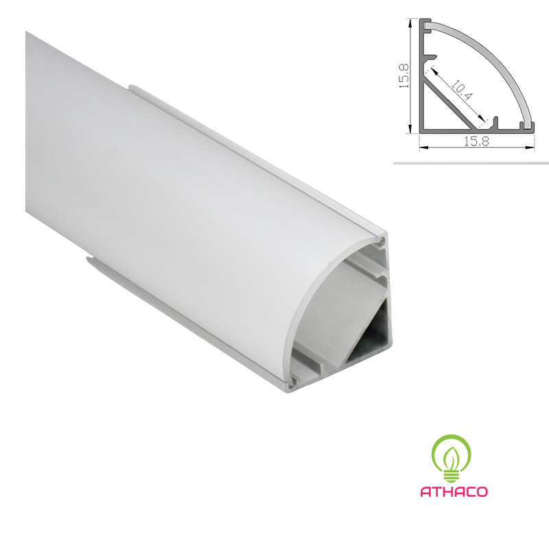 Đèn led thanh nhôm định hình V1616 lắp góc