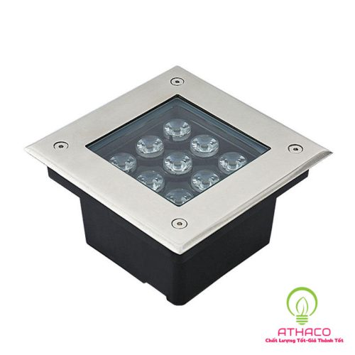 đèn âm đất vuông