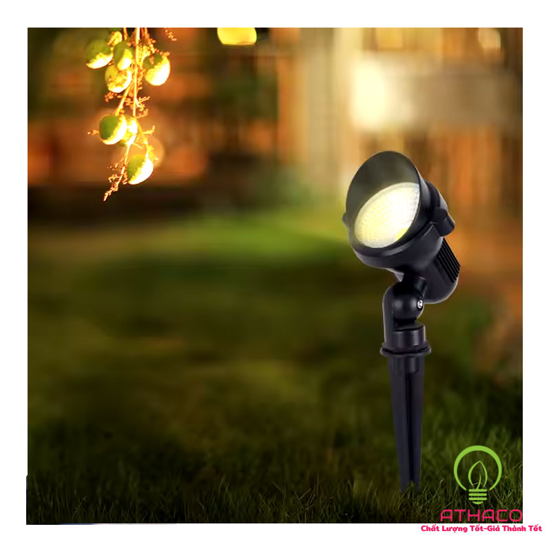 đèn cắm cỏ có mũ cob