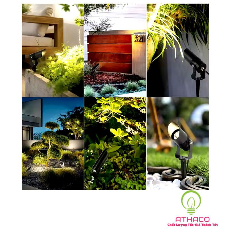 đèn led cắm cỏ nhôm CNC