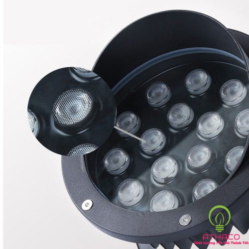 đèn hắt cây tròn mũ