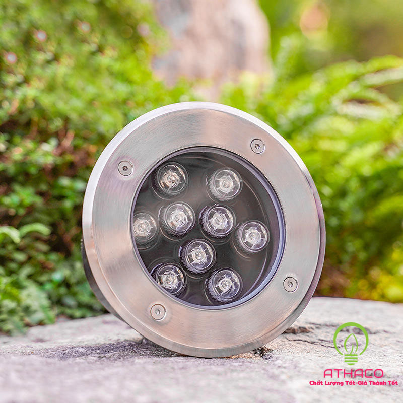 đèn led âm đất tròn