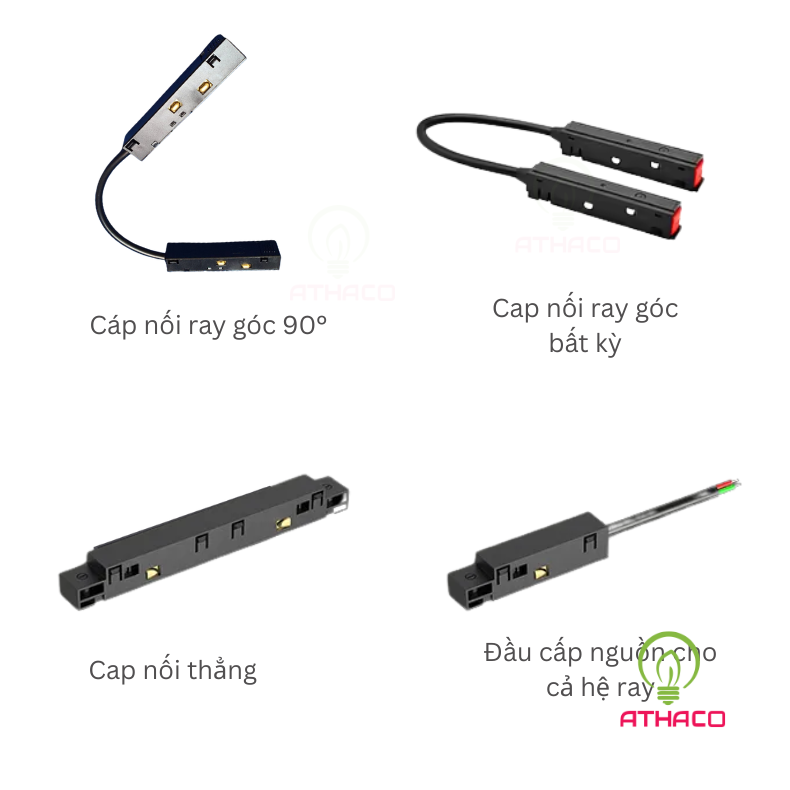 Phụ kiện kết nối hệ ray nam châm